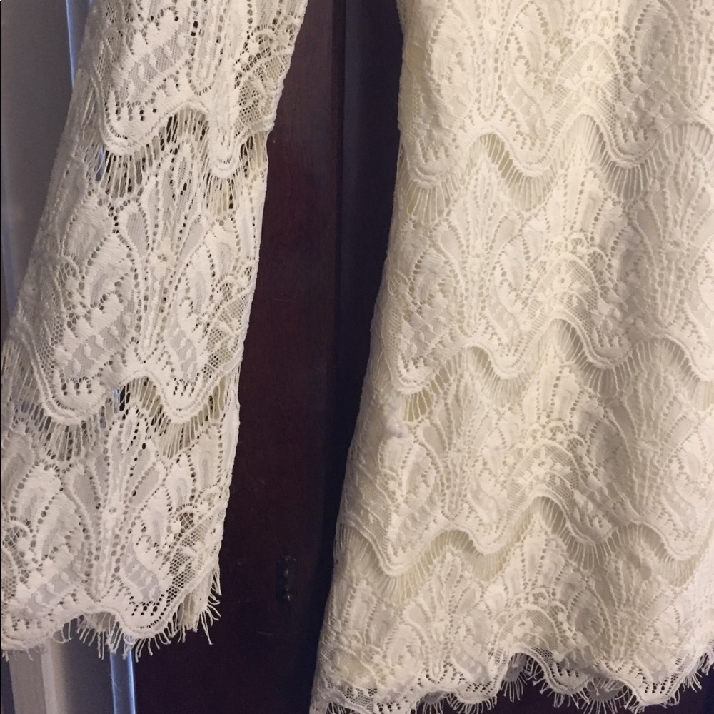 Cream lace dress